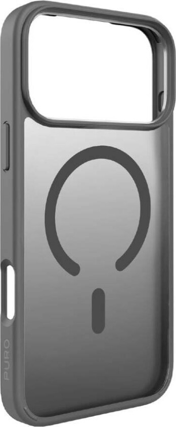 iPhone 17 Pro PURO GRADIENT Deksel - MagSafe Kompatibel - Gjennomsiktig / Grå