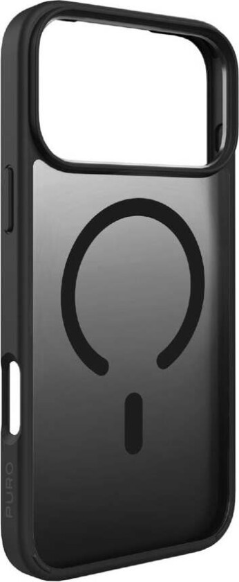 iPhone 17 Pro Max PURO GRADIENT Deksel - MagSafe Kompatibel - Gjennomsiktig / Svart