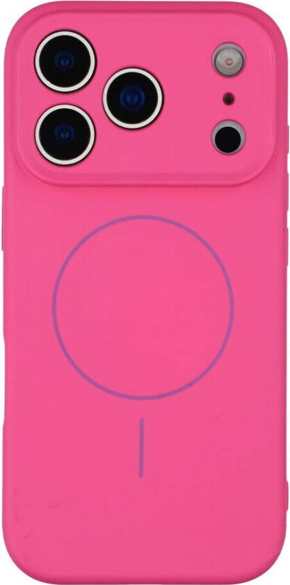 iPhone 17 Pro Max Fleksibelt Plast Deksel med Fôr Innvendig – MagSafe Kompatibel – Pink