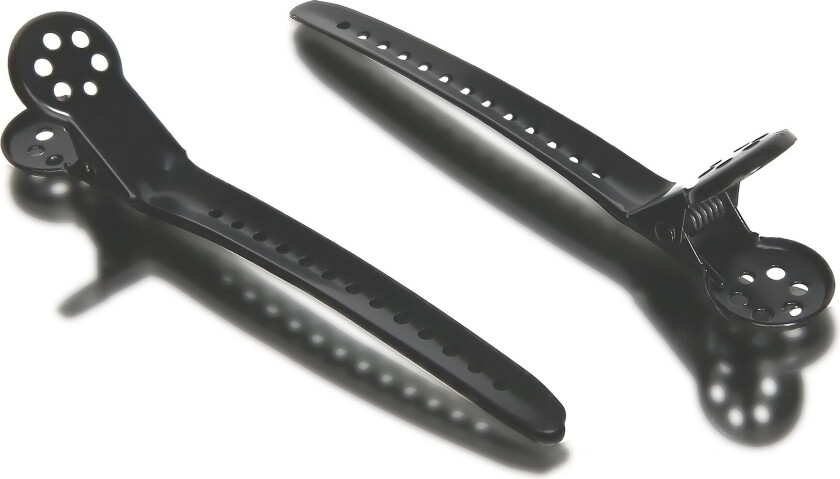Black Brush Metallic Styling Clips