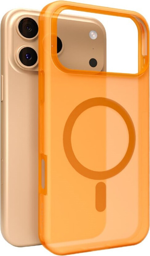 iPhone 17 Pro PURO DAYLIGHT Silikon Deksel - MagSafe Kompatibel - Gjennomsiktig / Oransje