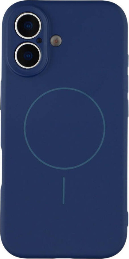 iPhone 17 Fleksibelt Plast Deksel med Fôr Innvendig – MagSafe Kompatibel – Mørk Blå