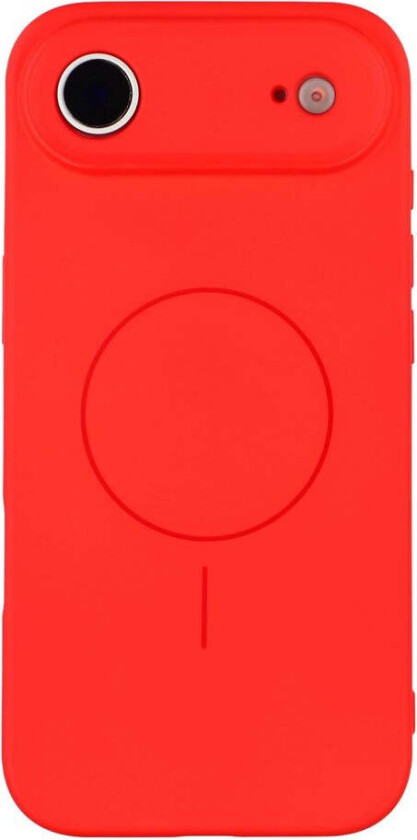 iPhone Air Fleksibelt Plast Deksel med Fôr Innvendig – MagSafe Kompatibel – Rød