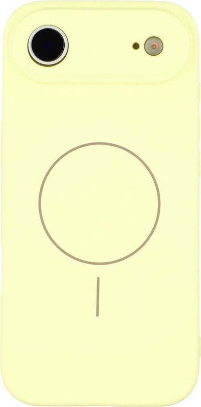 iPhone Air Fleksibelt Plast Deksel med Fôr Innvendig – MagSafe Kompatibel – Gul