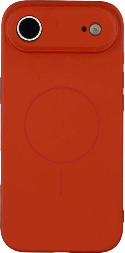 iPhone Air Fleksibelt Plast Deksel med Fôr Innvendig – MagSafe Kompatibel – Mørkerød