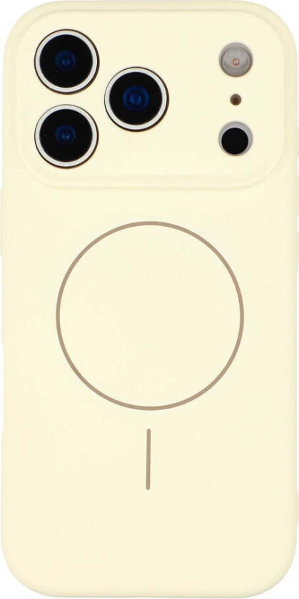 iPhone 17 Pro Fleksibelt Plast Deksel med Fôr Innvendig – MagSafe Kompatibel – Hvit