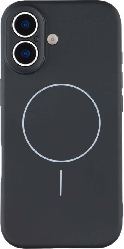iPhone 17 Fleksibelt Plast Deksel med Fôr Innvendig – MagSafe Kompatibel – Svart