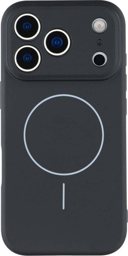 iPhone 17 Pro Max Fleksibelt Plast Deksel med Fôr Innvendig – MagSafe Kompatibel – Svart