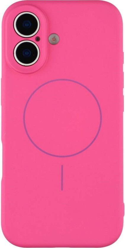 iPhone 17 Fleksibelt Plast Deksel med Fôr Innvendig – MagSafe Kompatibel – Pink
