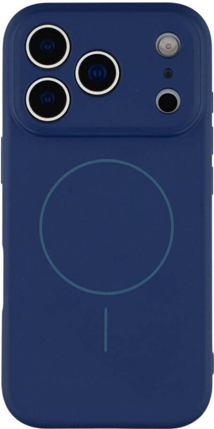 iPhone 17 Pro Max Fleksibelt Plast Deksel med Fôr Innvendig – MagSafe Kompatibel – Mørk Blå