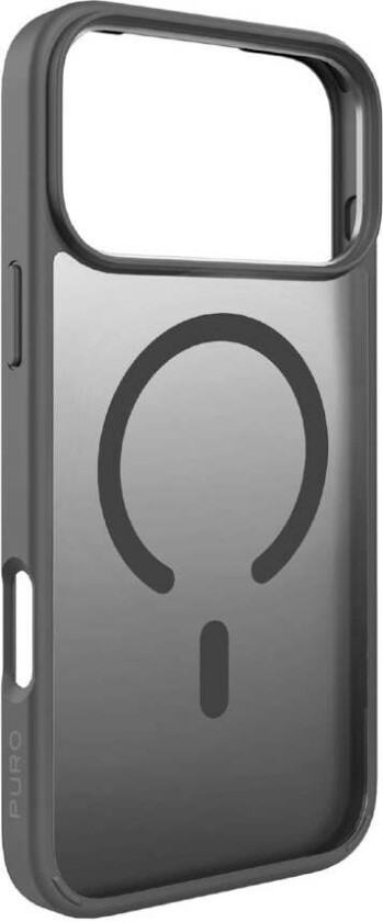 iPhone 17 Pro Max PURO GRADIENT Deksel - MagSafe Kompatibel - Gjennomsiktig / Grå