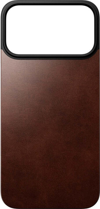 iPhone 17 Pro Max Magnetic Horween Leather Back Case - MagSafe Kompatibel - Rustic Brown