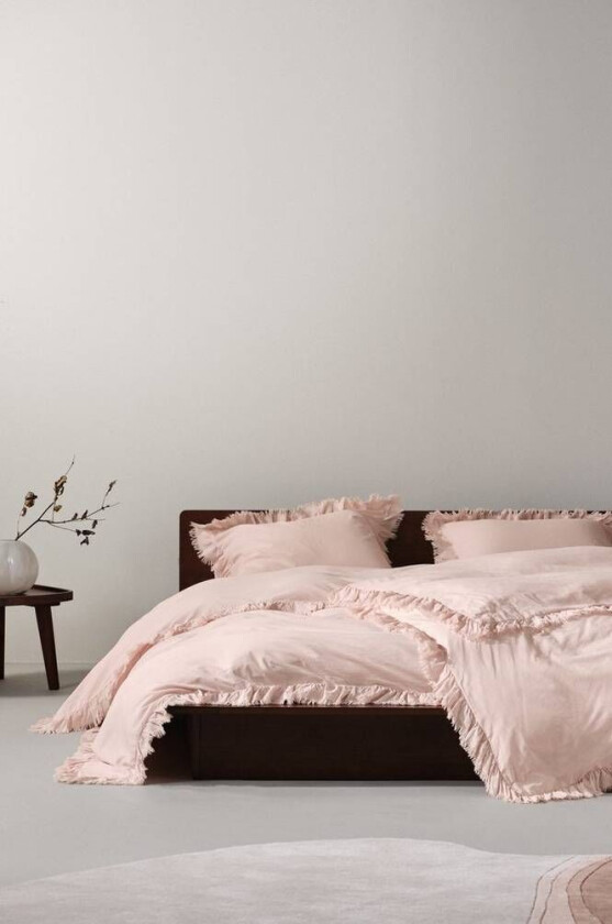 sengesett enkeltseng Blek aprikos