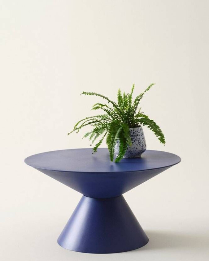 GAMPRIN sofabord diameter 75 cm Blå