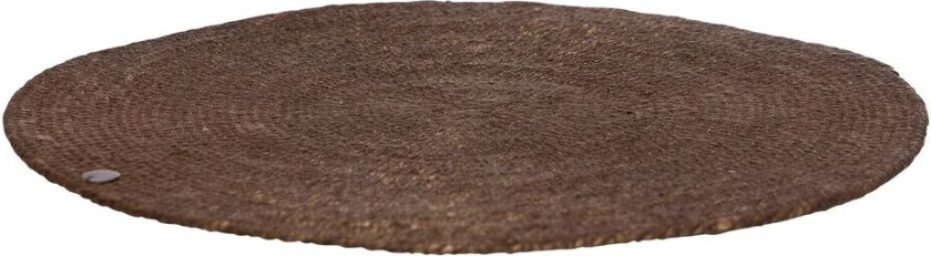 bordbrikke jute Ø 33 cm Mørkebrun