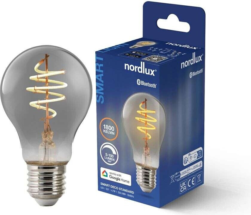 - Pære Smart LED 4,7W (100lm) E27 Deco Smoke