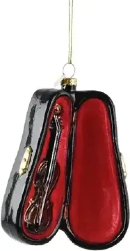 Elena fiolin juletrepynt svart/rød