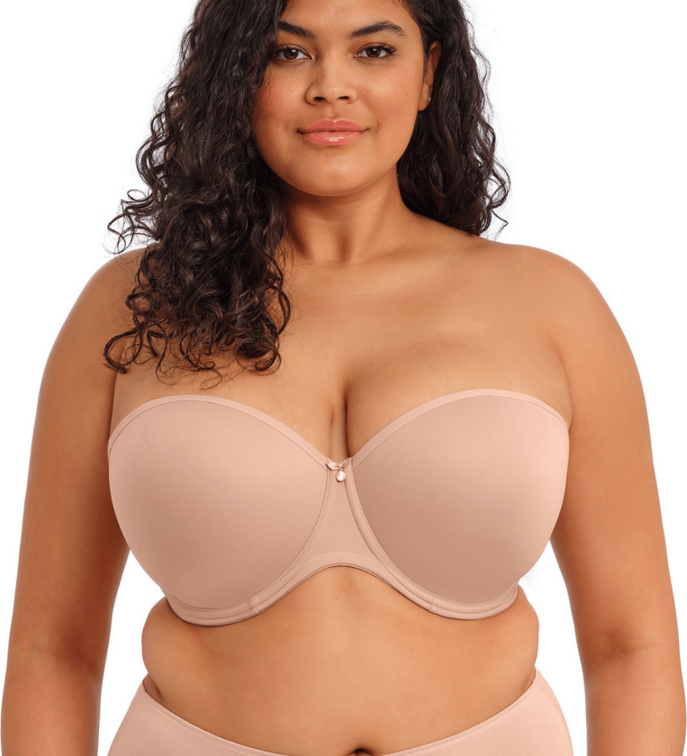 Smooth stroppeløs BH, nude, Størrelse: 70L, Kvinner