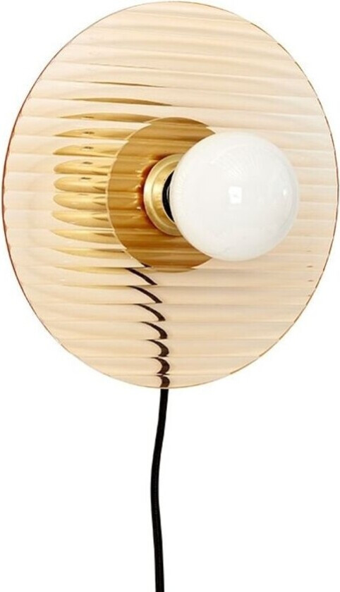 - Halo Vegglampe Amber/Brass