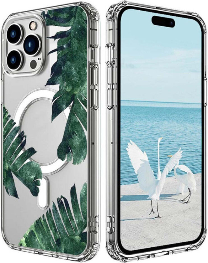 iPhone 16 Pro Hybrid Plast Deksel - MagSafe Kompatibel - Jungel Blader