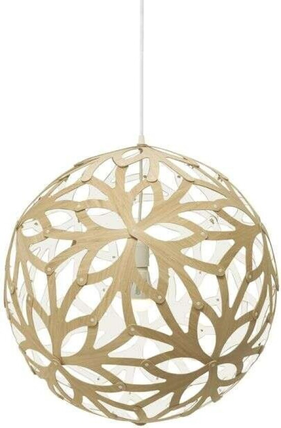 - Floral Pendel Ø60 Hvit 1 Side