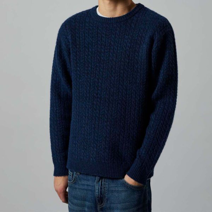 Nlmkave strikket genser til barn, Navy Blazer