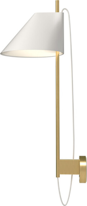 - Yuh Vegglampe Hvit/Messing