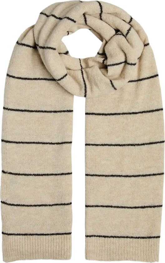 Pcnorma Long Stripe Scarf Bc - Cream - ONE SIZE