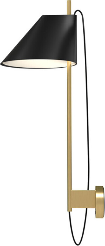 - Yuh Vegglampe Svart/Messing