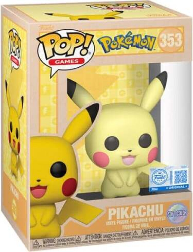 POP Vinyl Excl PokemonPikachu(SftClr) - Figur