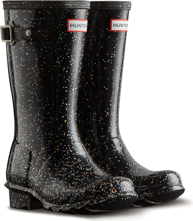 Junior Originals Giant Glitter Gummistøvler Black Black 32 EU Svart 32 EU kvinne