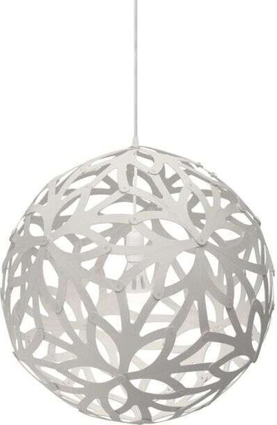 - Floral Pendel Ø60 Hvit 2 Sider