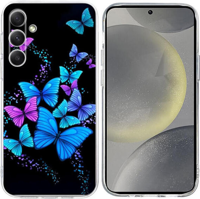 Vibe Samsung Galaxy S24 deksel - Fargerike Sommerfugler