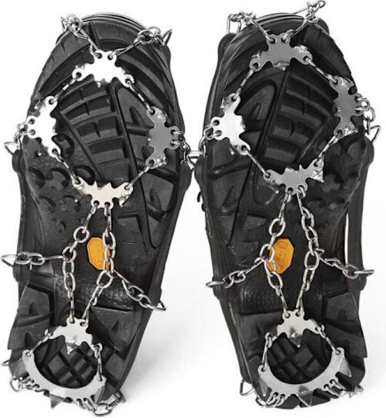 Antislippigger/pigger for sko med 18 ståltann/pigger (L)