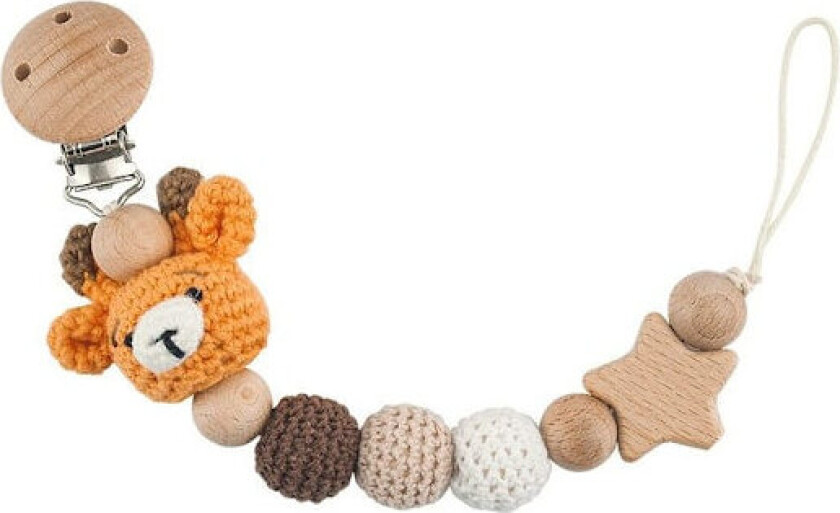 QU)Haceda Smokkesnor i tre med oppbevaringspose, smokkesnor med tegneseriedyr for babyer, standardprodukter 6