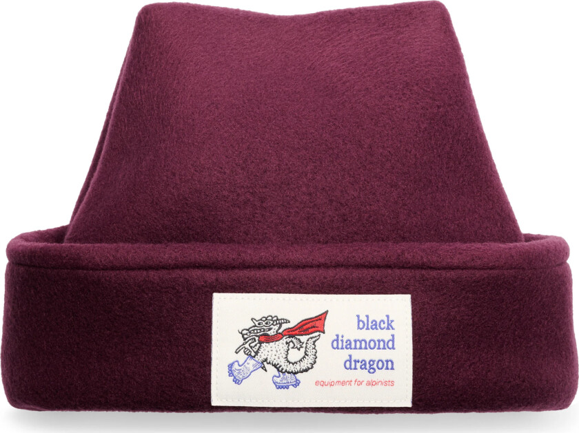 Pointed Fleece Beanie Fig
