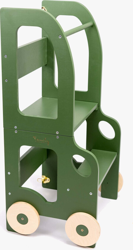 Family-scl Bil Læringstårn, Khaki - Motoriske møbler - Plywood