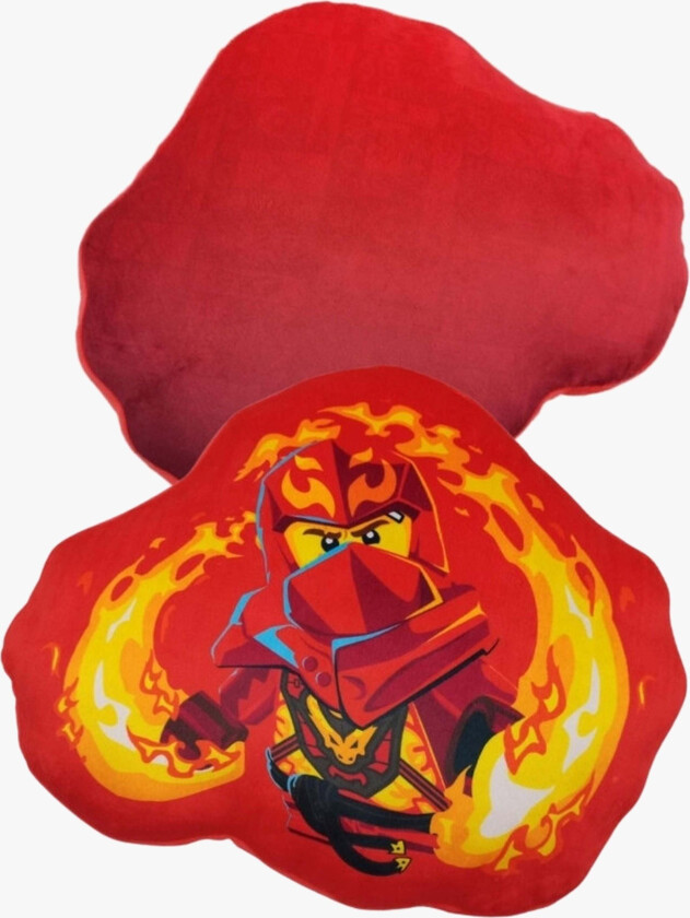 NINJAGO KAI Formet Pute 40cm, Rød - Tekstiler