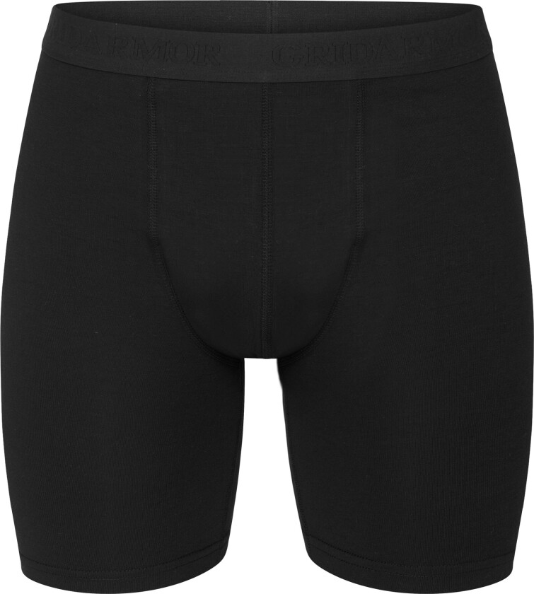 Men's Merino Wool Long Boxers Black Beauty