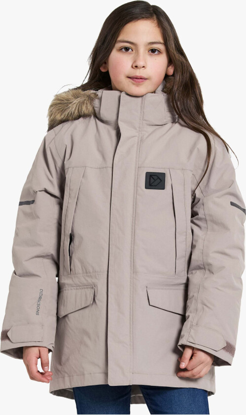 Sylvin Vinterjakke, Ash Brown, 120 - Barnejakker - 100% Polyester