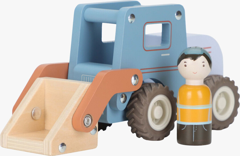 Gravemaskin med Figur - Biler - Tre