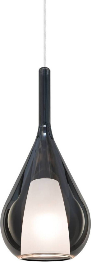 Ideal Lux Pendellampe Kalique 3, røykgrå, Ø 18 cm