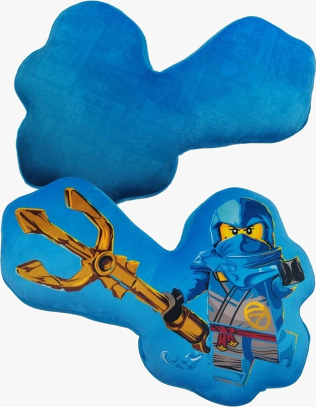 NINJAGO RIYU Formet Pute 40cm, Blå - Tekstiler