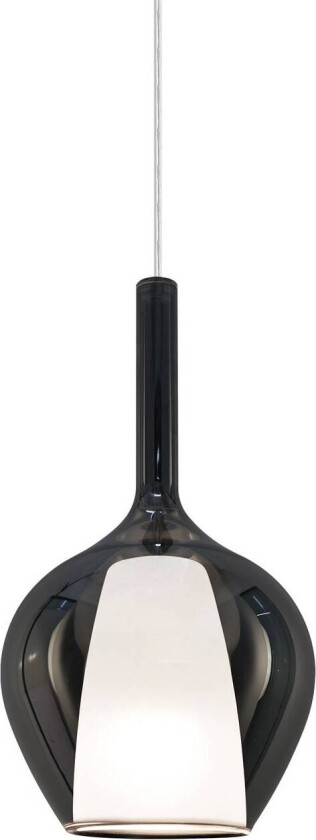 Ideal Lux Pendellampe Kalique 1, røykgrå, Ø 18 cm