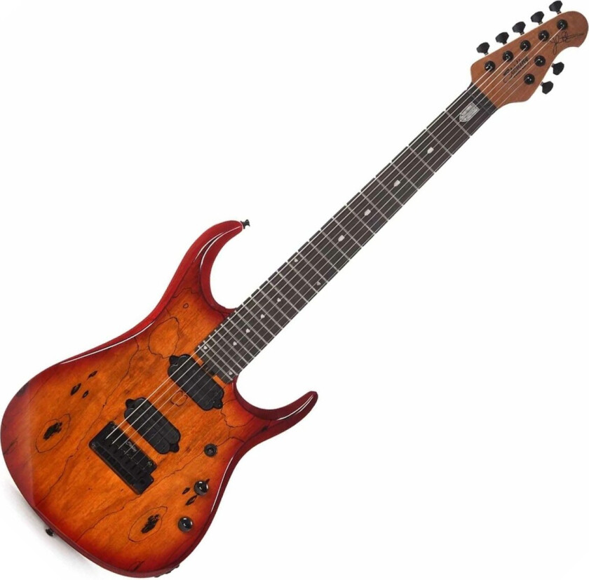 Sterling John Petrucci JP157D Spalted Maple Blood Orange Burst