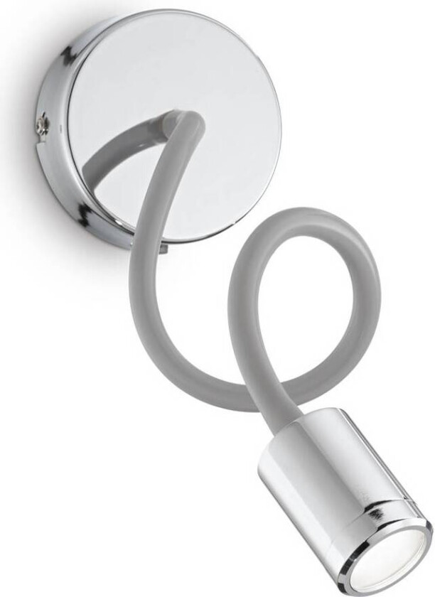 Ideal Lux LED-vegglampe Focus 1, kromfarget, 55 cm