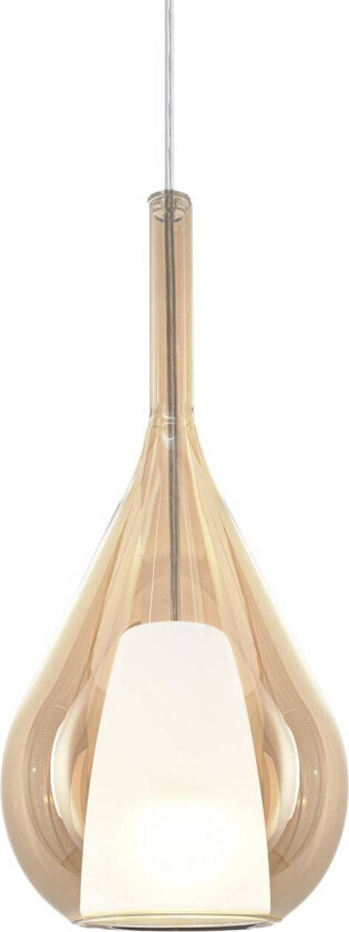 Ideal Lux Pendellampe Kalique 3, ravfarget, Ø 18 cm