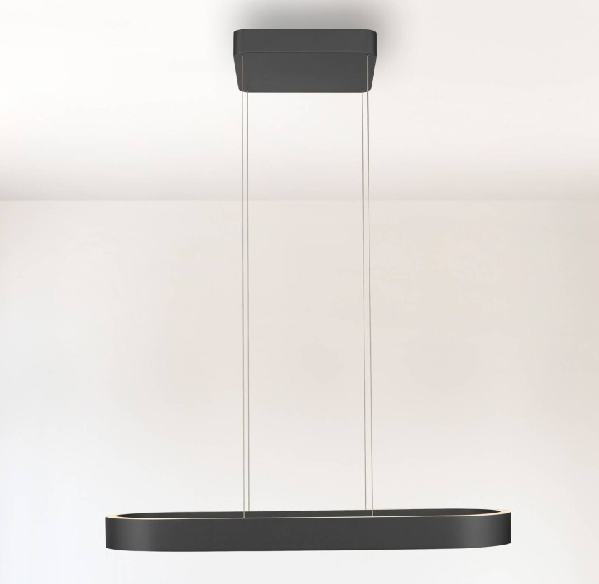 Paul Neuhaus LED-hengelampe Q-Stretto, svart, 86,8 cm