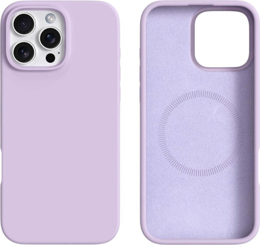 iPhone 16 Pro Max 2-i-1 Silikon & Hard Plast Deksel - MagSafe Kompatibel - Lilla