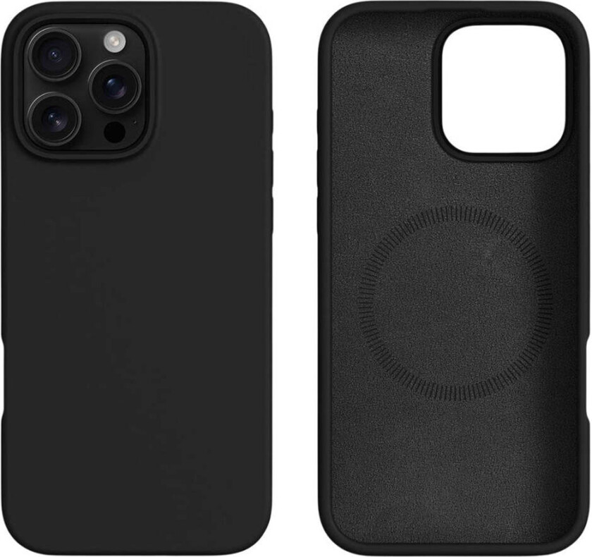 iPhone 16 Pro Max 2-i-1 Silikon & Hard Plast Deksel - MagSafe Kompatibel - Svart